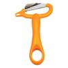 Suncraft Peeler, Made In Japan, Lightweight and Easy To Use, Peels Vegetables Easily, Orange, FC-108