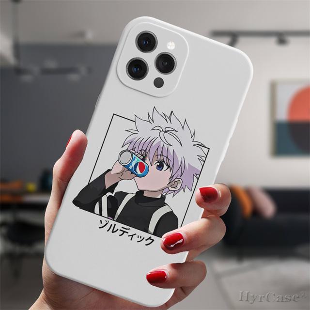Для Iphone 13 11 12 14 Pro Max Mini Xs Xr 14plus белый чехол аниме Hunter X Hunter Killua Hisoka силиконовый защитный чехол