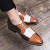 Fashion Men's Casual Plus-size Leather Shoes, Fashionable Low-top Fashion Shoes, Men's Casual Business Dress Leather Shoes 38-48