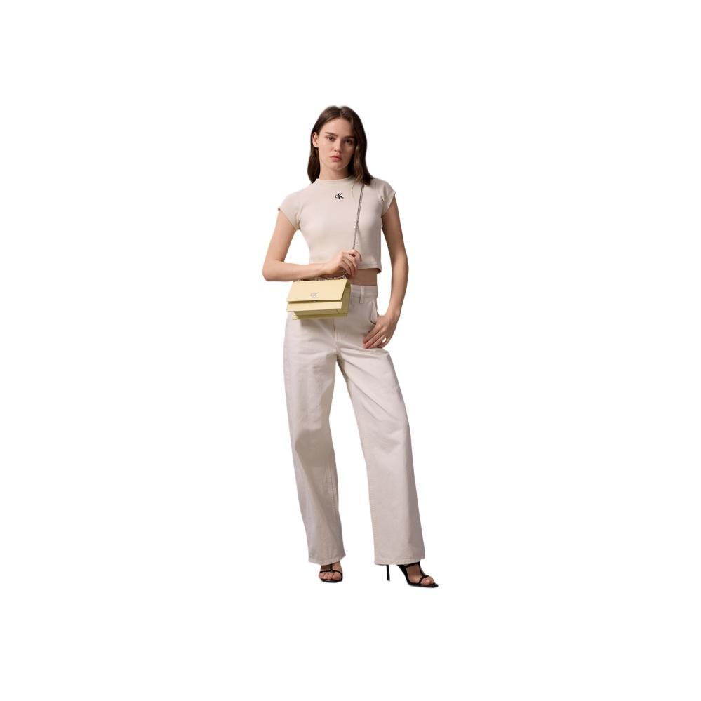 New CALVIN KLEIN Synthetic Material Crossbody Bag Women's Chick Yellow DH2806-RM0