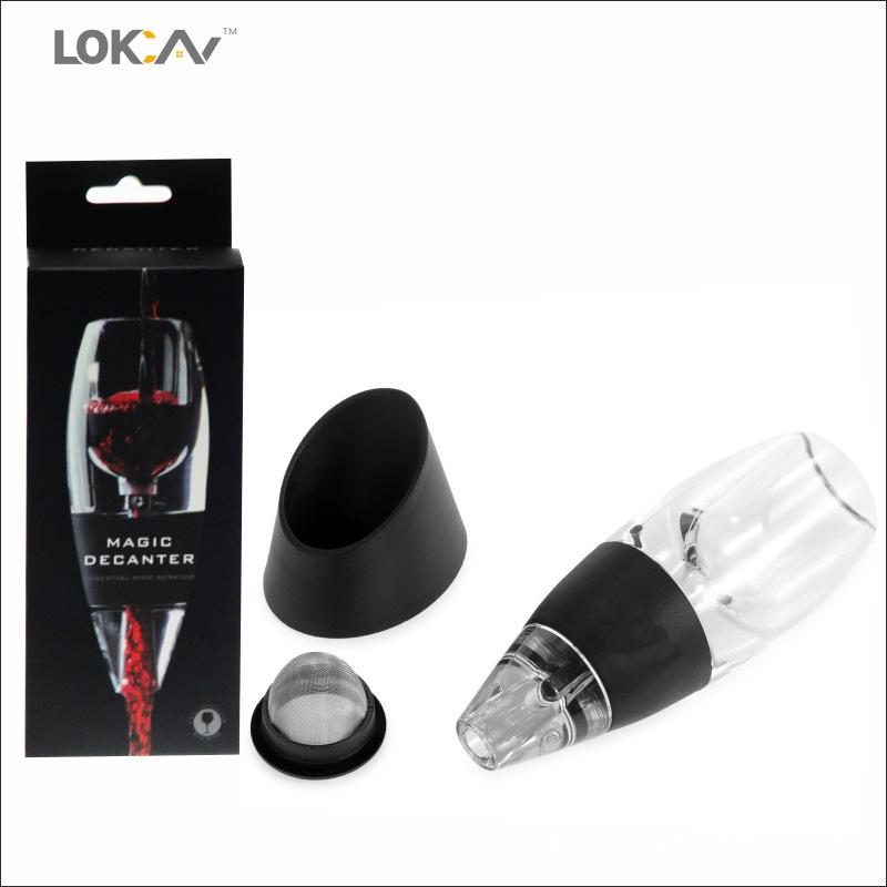 Portable Red Wine Decanter Aerator Bernoulli Air Magic Aerator Red White Wine Whisky Quick Decanter Equipment Bar Accessories
