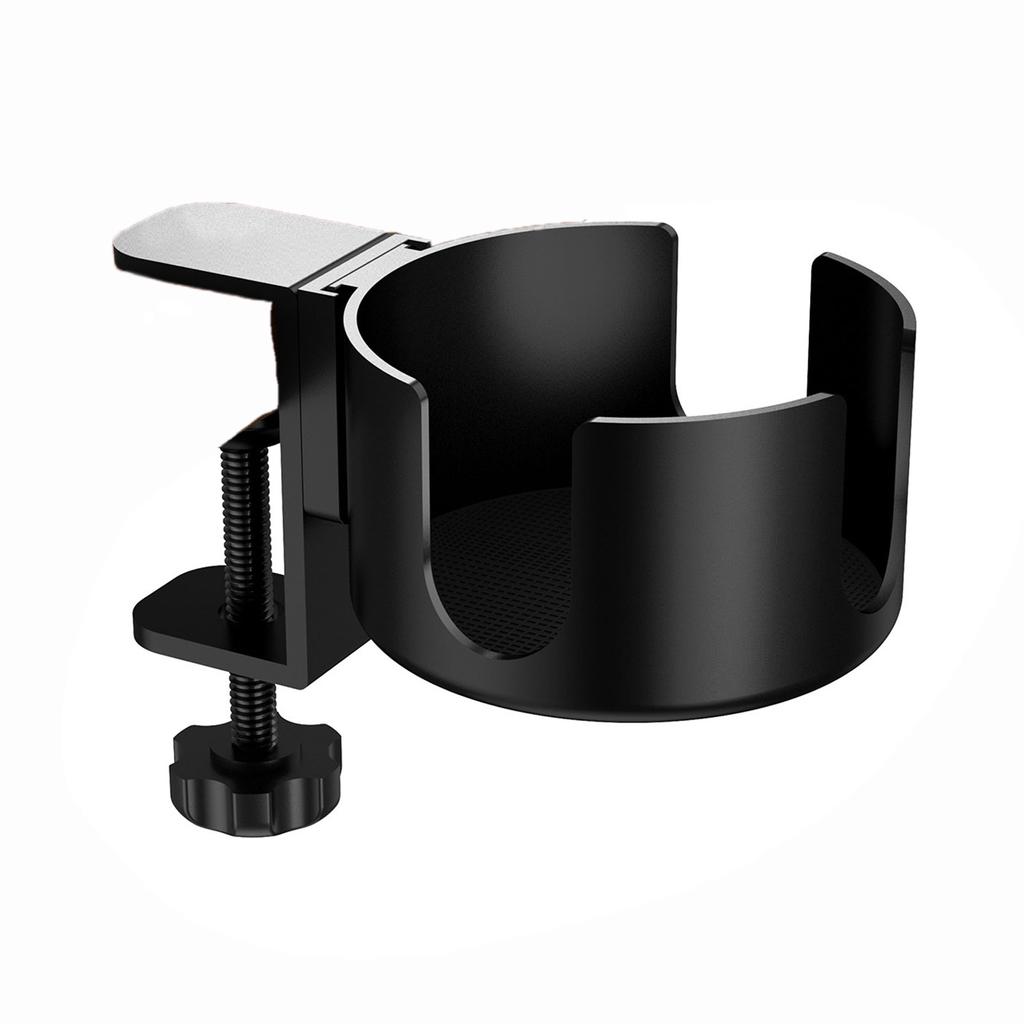 Desk Side Drinking Cup Holder Clip Adjustable Drink Mount Water Bottle Stand Clip On Table Anti-Spill Cup Holder