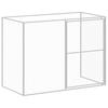 Vidaxl Buda Dla Psa, Z Wybiegiem, Jasnoszara, 214X253X181 Cm, Stal