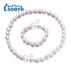 LSOOYH Natural Freshwater Pearl Necklace Bracelet Party Wedding Baroque Pearl For Women Jewelry Sets