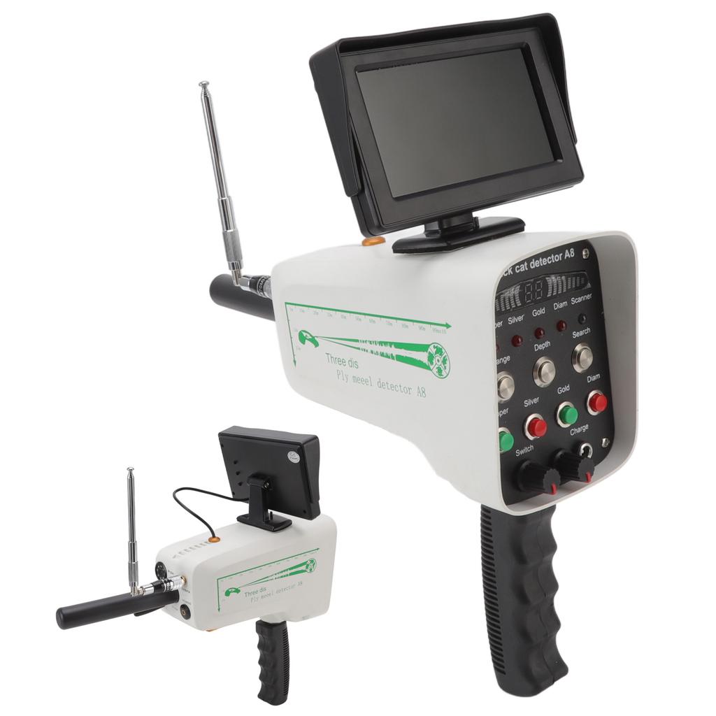 30m Depth Metal Locator 1000m Range Underground Metal Detection Finder with Display for Gold