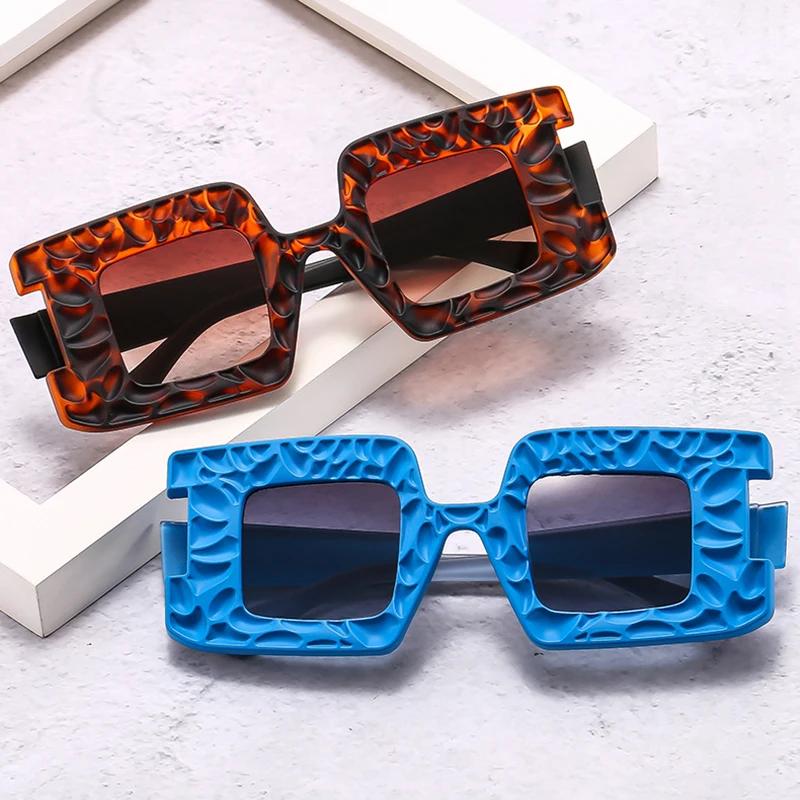 SHAUNA модные уникальные двухцветные квадратные женские солнцезащитные очки оттенка UV400 ретро трендовые мужские солнцезащитные очки с градиентом цвета шампанского