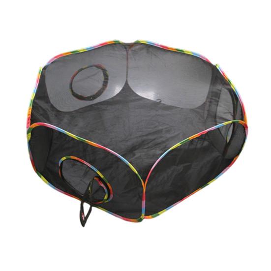 Сетчатый туннель для питомцев, складная труба-туннель для кошек, палатка, безопасный дышащий сетчатый вольер для маленьких