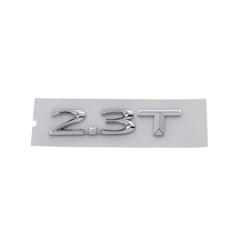 3D Premium 2.3T 2.3 T Letters for Car Fender Trunk Rear Bonnet Decal Emblem Badge Sticker