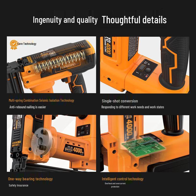 FREEMAN 20V Cordless Brad & Staple Nail Gun CN plug (adapter included)