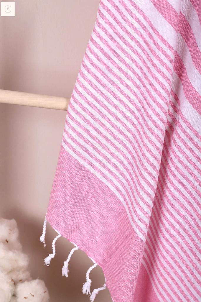 Мягкое банное пляжное полотенце из 100% хлопка в полоску, пештемаль, 100х180 см.