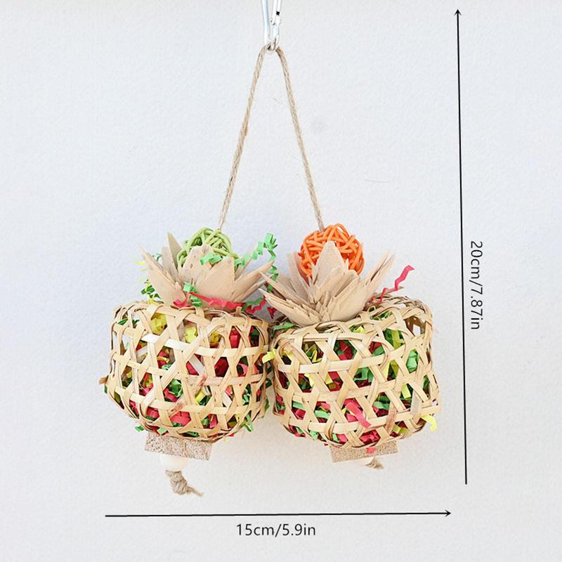Foraging Shredder Toy Interactive Toy Bird Training Toy Foraging Hanging Bird