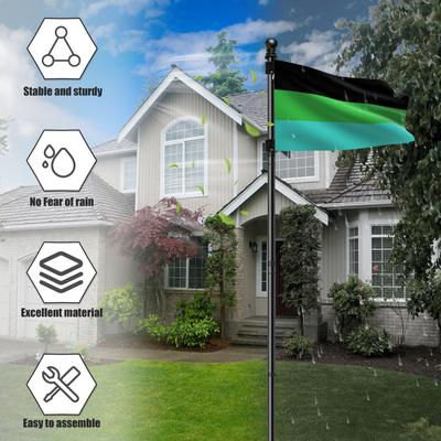 Кольца для флагштока, вращающиеся на 360°, крепежное кольцо для флагштока, аксессуары для флагштока с шариковым подшипником, антиобертывание для диаметра 0,75–1,02 дюйма