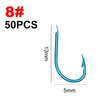 FTK 50 шт./лот высокоуглеродистый рыболовный крючок 3 #-10 # ISEAMA с ушком для карпа и сома Anzol Peche, японские снасти для рыбалки