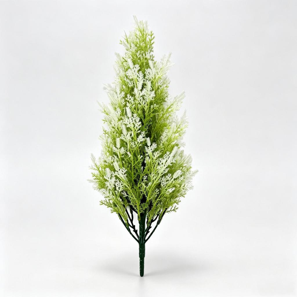 Simulated Pine & Cypress Branches for Potted Green Plant Decoration, Christmas Tree, Lawn & Courtyard Scenery