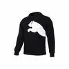 PUMA Puma Cougar Large Logo Knitted Hoodie Men’s Black