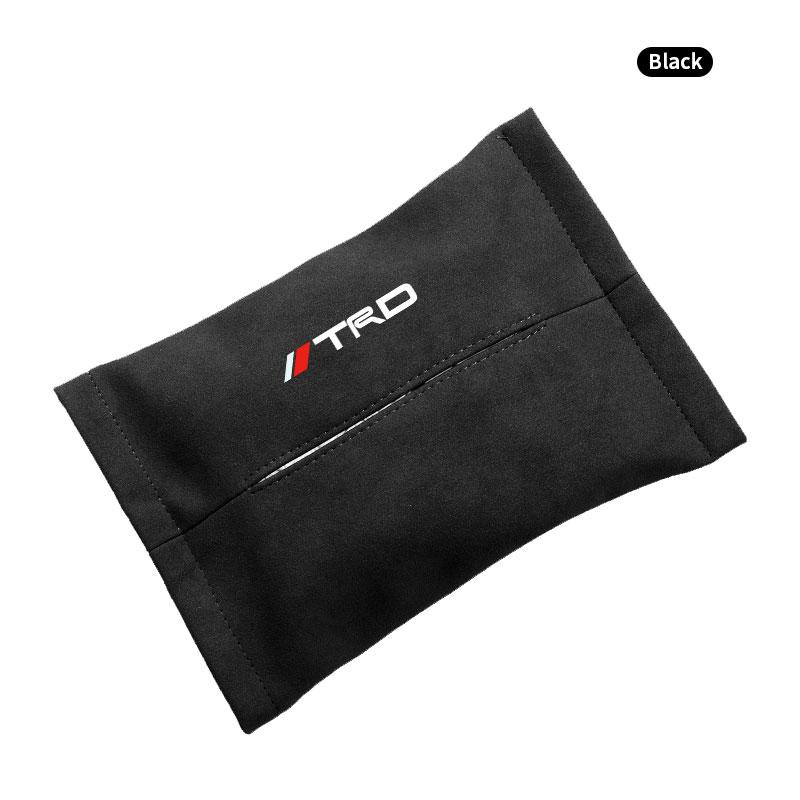 1Pcs Car Tissue Box Holder Sun Visor Seat Back Car Accessories for Toyota TRD GR Corolla Yaris Aygo Prius RAV4 Crown CHR Camry Auris