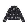 Новый пуховик MLB New York Yankees 24FW Пуховик Женский Черный 3FDJG1046-50BKS