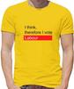 I Think, Therefore I Vote Travail - T-Shirt - Starmer Élection Fête 2024