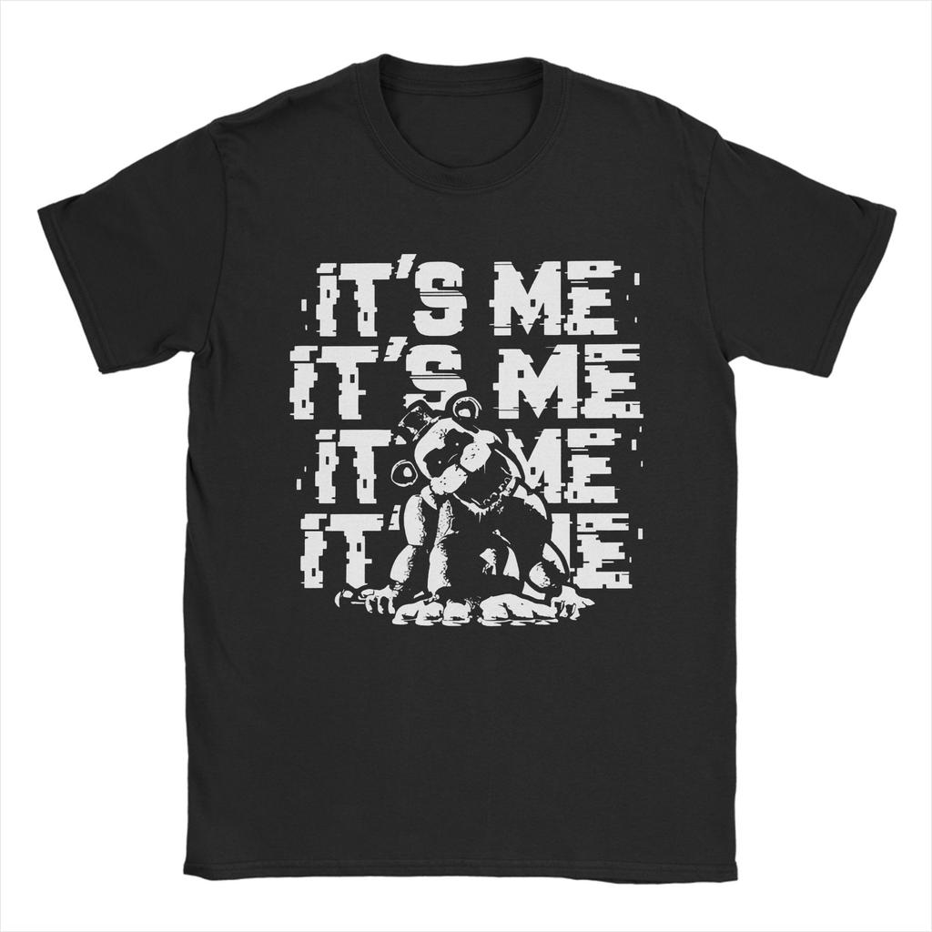 All Seasons FNAF At Freddys T Shirt for Unisex Cotton Tee Shirt Short Sleeve Pure Cotton Tops Streetwear Fashion Casual Tshirt