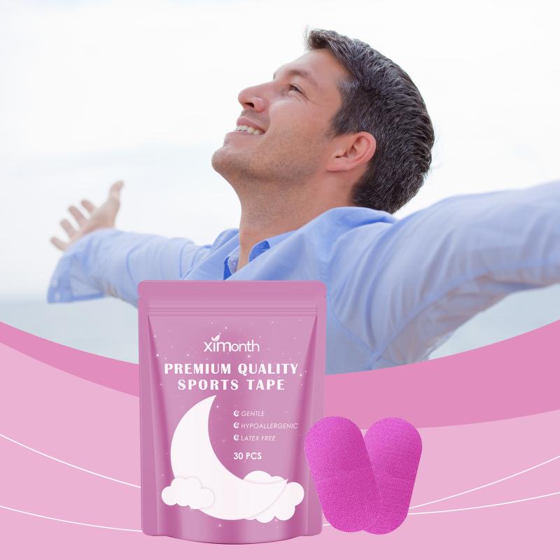 Athletic Breathable Mouth Patch for Sports Comfortable Portable Airflow Tape for Running and Outdoor Use