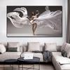 Elegant Dancing Modern Art Woman Body Art Oil Painting Canvas Painting Cuadros Background Wall Decoration