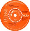 7inch Record HARRY NILSSON - Without You RCA2733 RCA Victor 1976 UK Rock Used