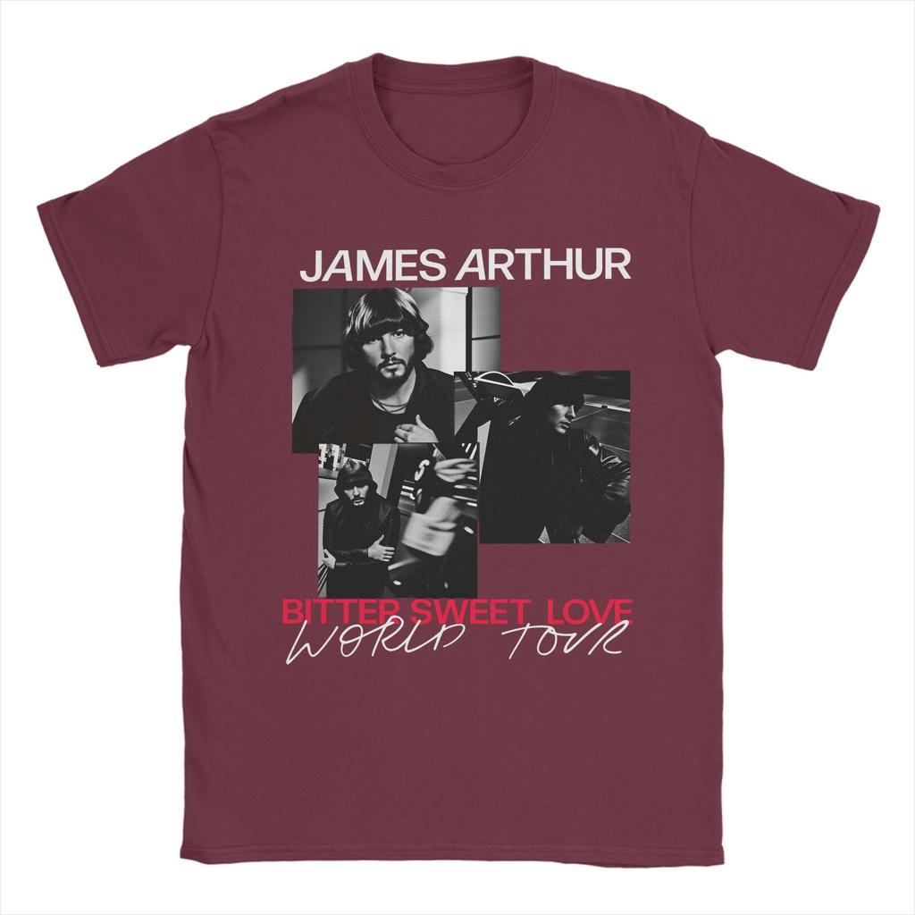 Summer James Arthur world tour Trending T Shirts 100 Cotton Tee Shirt for Unisex Y2K Retro Big Size Short Sleeve Clothing