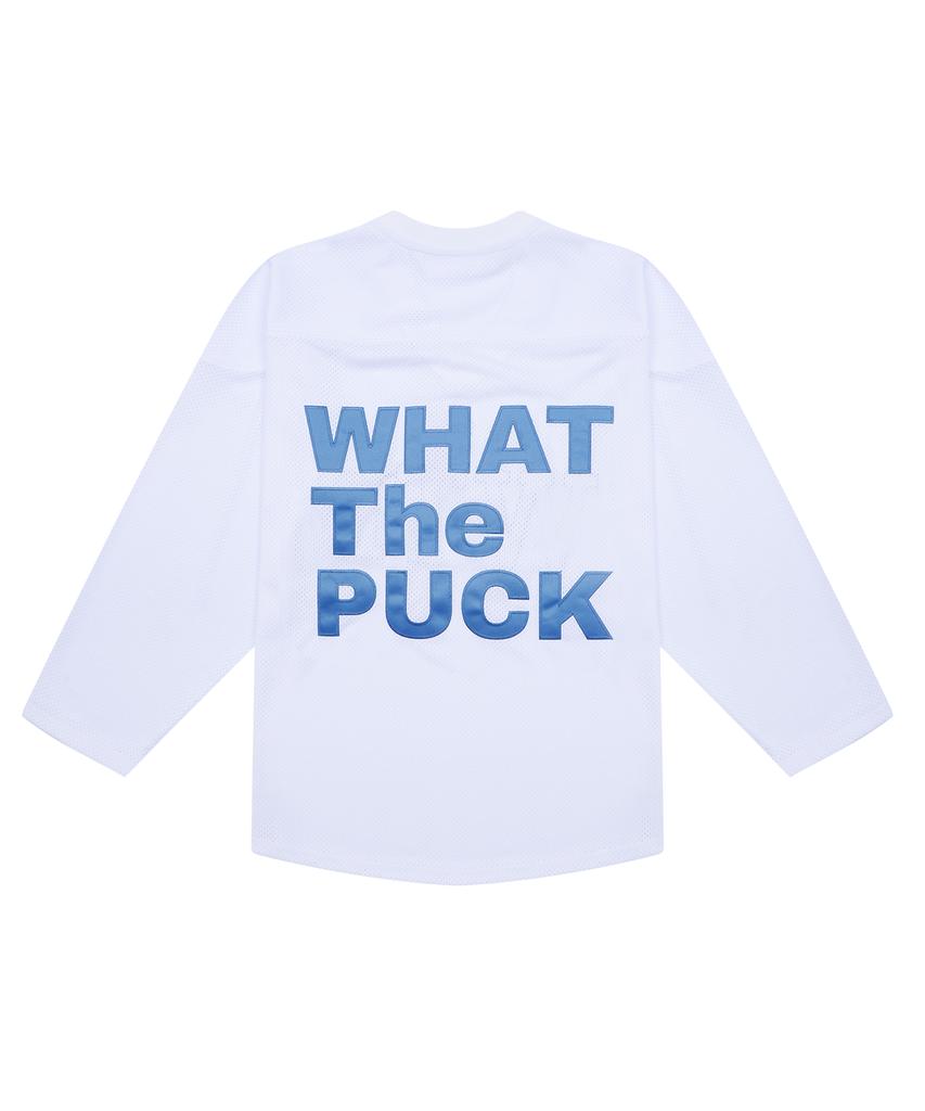 WHATHEPUCK Wtp Синий Логотип Майка Белая