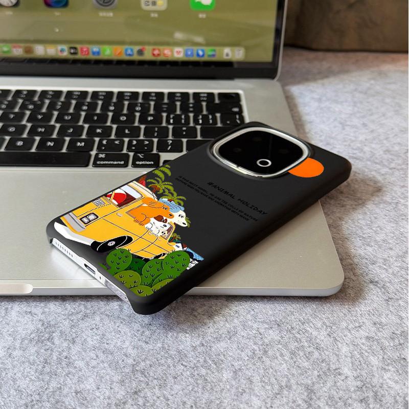 For IQOO 15 Ultra 15R/13/12 NEO 11/Neo 10 Z10 Z11 Turbo Z9 "Animal Holiday" Micro Matte Hard Phone Case/ Z9X Z8X Z7i NEO 9 Half Wrap Shockproof  Cover