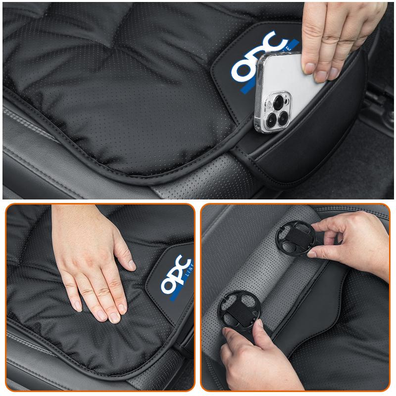 Leather Car Velvet Winter Seat Cushion Anti Slip Breathable Pad For Opel Astra Corsa Insignia Vectra Zafira Meriva Mokka IM1