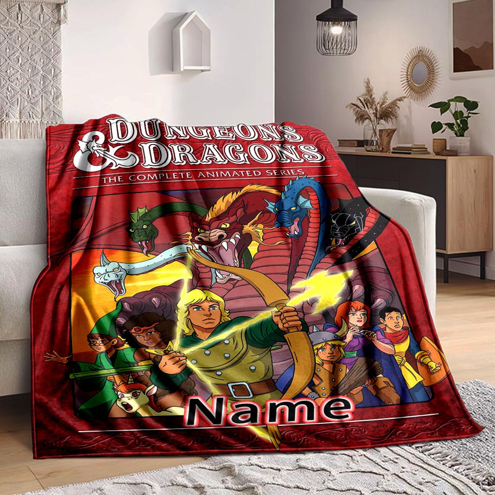 Custom 1pc Dungeons & Dragons: Series Blanket, Soft And Comfortable Blanket, Casual Warm, Camping Travel Blanket, Birthday Gift Q91251