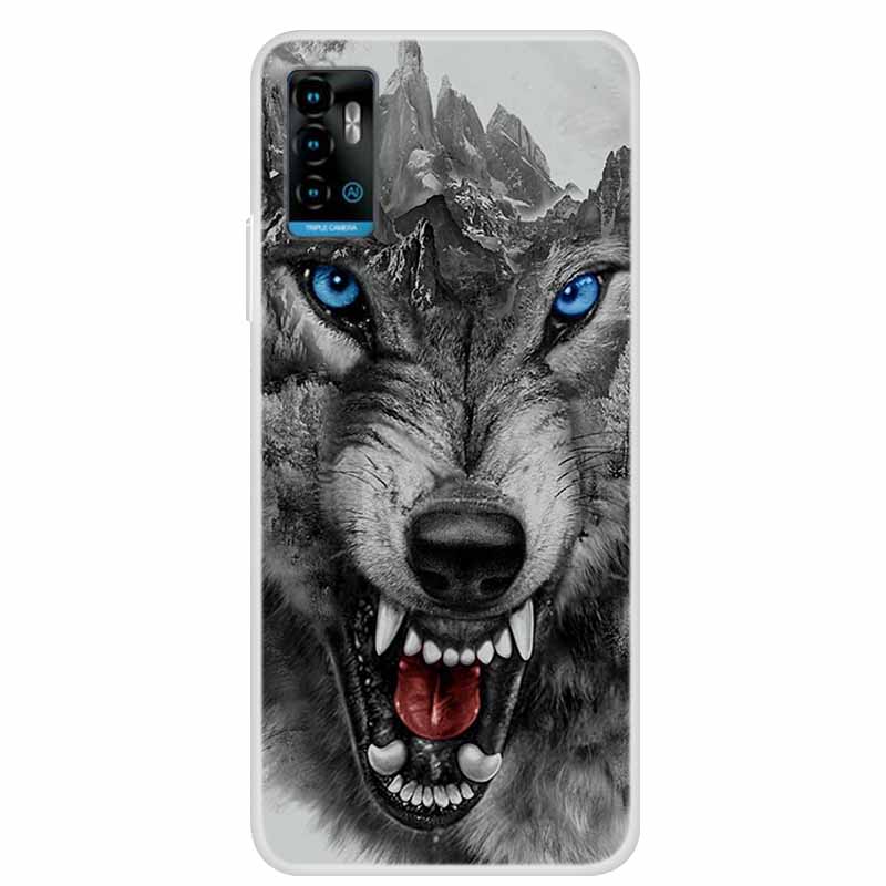 For ZTE Blade A71 Case Animals Bumper Silicone TPU Soft Cover Phone Case For ZTE Blade A71 A7030 Shockproof Cartoon Coque Funda