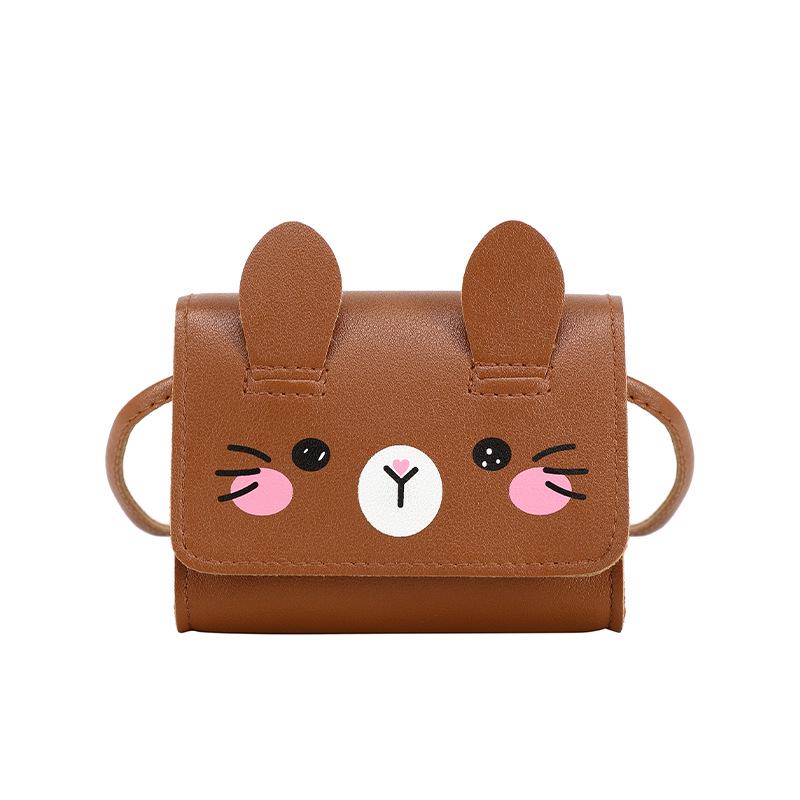 Mini Cartoon Rabbit Coin Purse Crossbody Bag for Children - 2025 Cute & Fashionable Design for Little Girls
