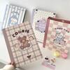 A5 Kawaii Biscuit Bear Binder Kpop Idol Po Card Album Collect Book with Dust Cover DIY Pocards Organizer Journal Cover