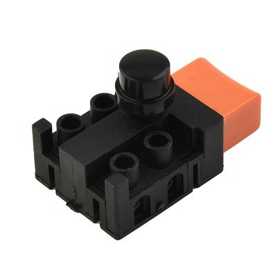 Выключатель-триггер AC250V6A DPST для электрической цепной пилы 5016 со встроенным регулятором скорости и функцией блокировки от случайного включения для электроинструмента
