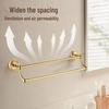 European Gold All-Copper Bathroom Towel Rack & Accessories Set