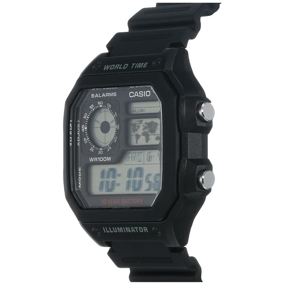 Casio Watch Digital AE-1200WH-1A Men's Overseas Model