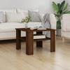 815266 vidaXL Coffee Table Brown Oak 60x60x42 Cm Engineered Wood