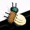 Sewing & Fabric Embroidery Rhinestone Crystal Applique Sequin Patches Bee Badge Sew On Patch