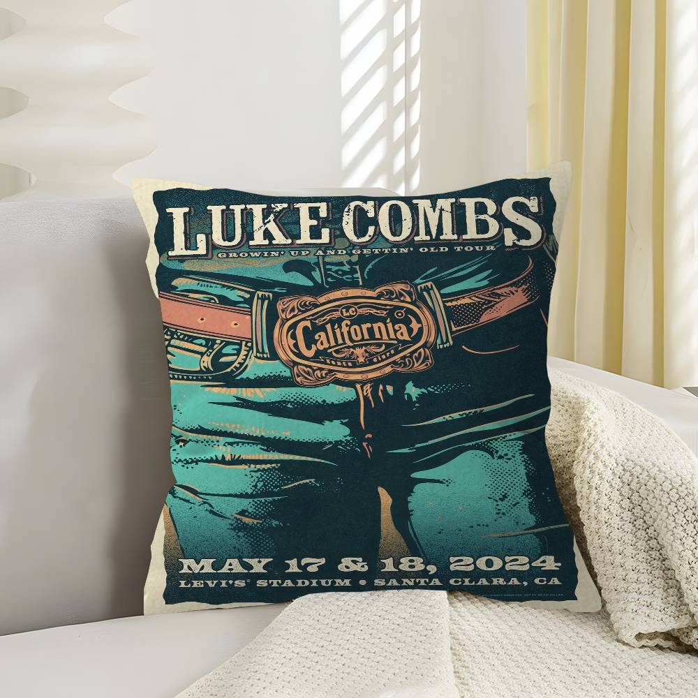 Singer Luke Combs Popular Music Album Pillowcases Home Bedding Decorative Pillow Cover Wedding Super Soft Pillow Case