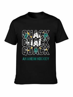 Брендовая мужская футболка Anaheim Hockey Quack Футболка