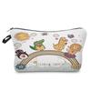 Женская косметичка с принтом динозавров, органайзер для туалетных принадлежностей, дорожный кейс для хранения