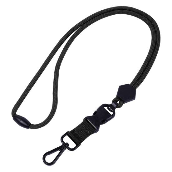 Heavy-Duty Key Lanyard with Detachable Buckle Quick Release Adjustable ID Badge Breakaway Neck Lanyard