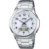 Casio Waveceptor Часы с солнечной батареей и радиосинхронизацией WVA-M630D-7AJF Серебристый браслет из нержавеющей стали