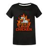 2025 Футболки для девочек Летняя одежда с коротким рукавом Детская мультяшная футболка Костюм курицы лавы Стива Детская одежда с коротким рукавом