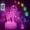 Veilleuse Licorne Pour Enfants, Lampe 3D En Acrylonitrile Butadiène Styrène,pour Cadeaux, Anniversaire, Festival, Chambre À Coucher,