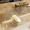 Auto Draining Soap Tray For Shower And Utility Room Quick Drying Feature PET Soap Storage Box Bathroom Oganizers