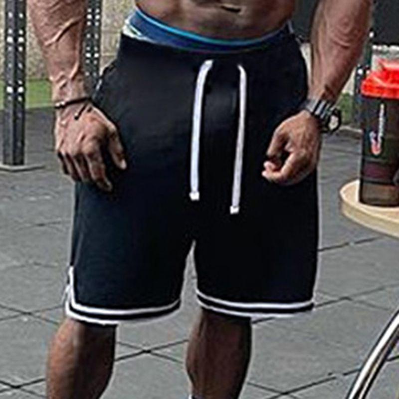 Lightweight Mens Fitness Shorts Perfect For Daily Wear With Comfy Style And Solid Pattern