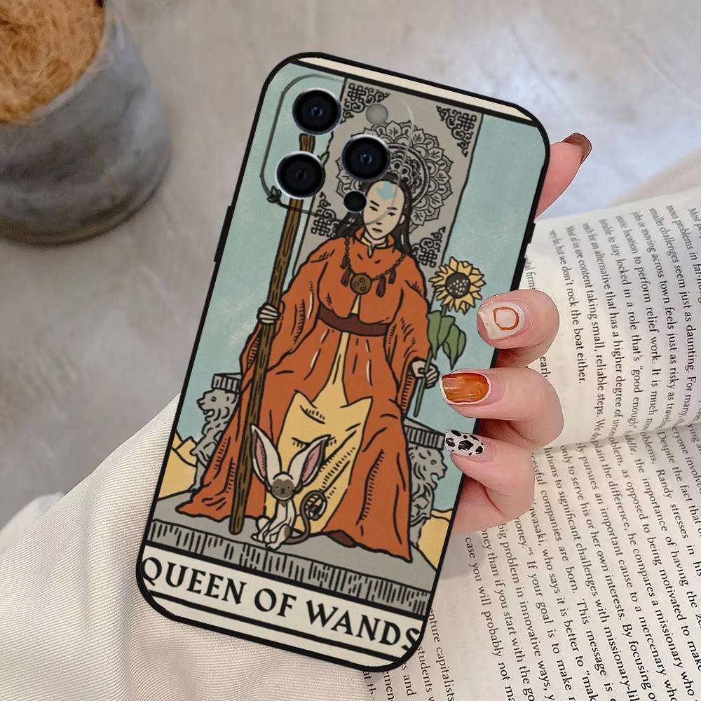 Чехол для телефона Tarot Аватар для iPhone 17, 16, 15, 14, 13, 12, 11 Plus, Pro Max, Другие Мягкий Черный Чехол