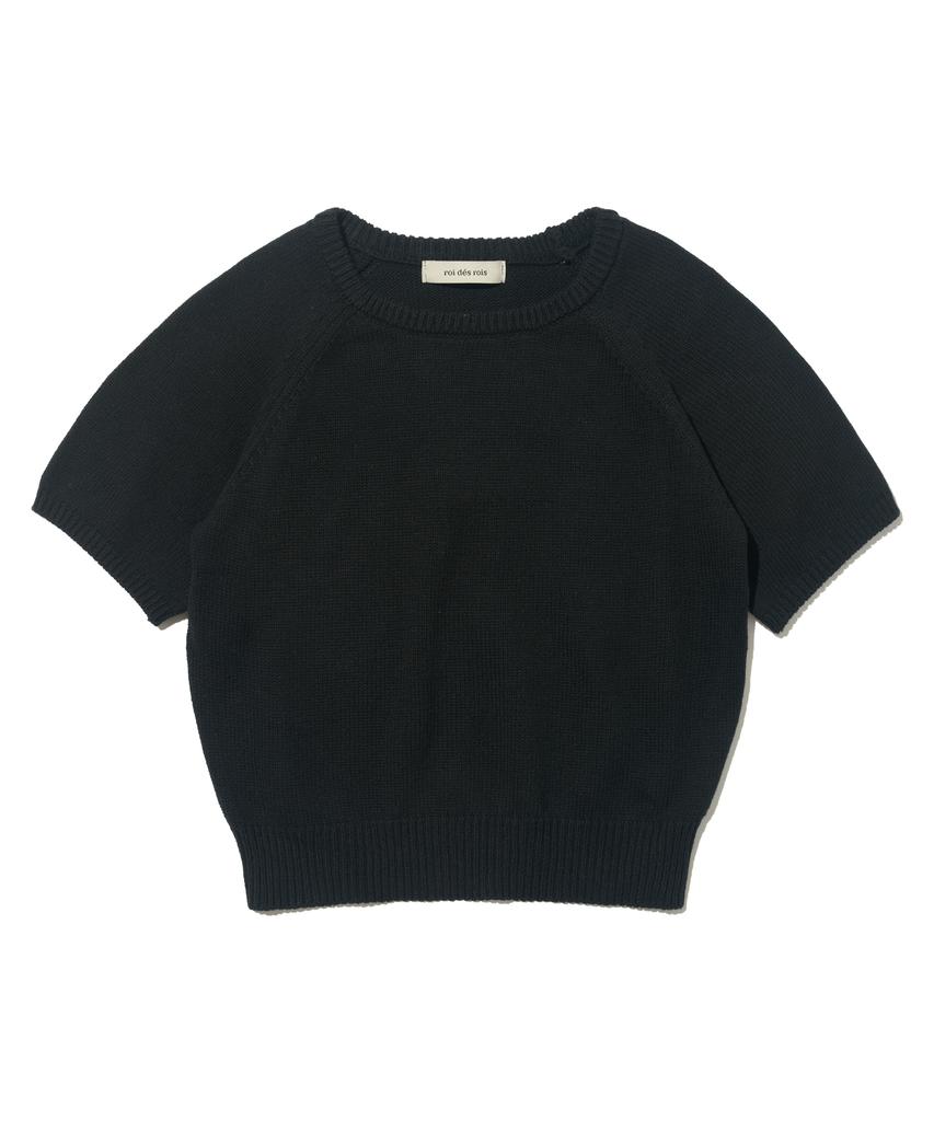 ROIDESROIS Light Touch Short Sleeve Knit (Black)